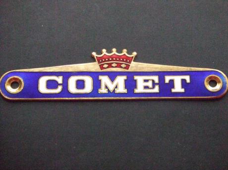 Gazelle Comet emaille bromfiets plaatje